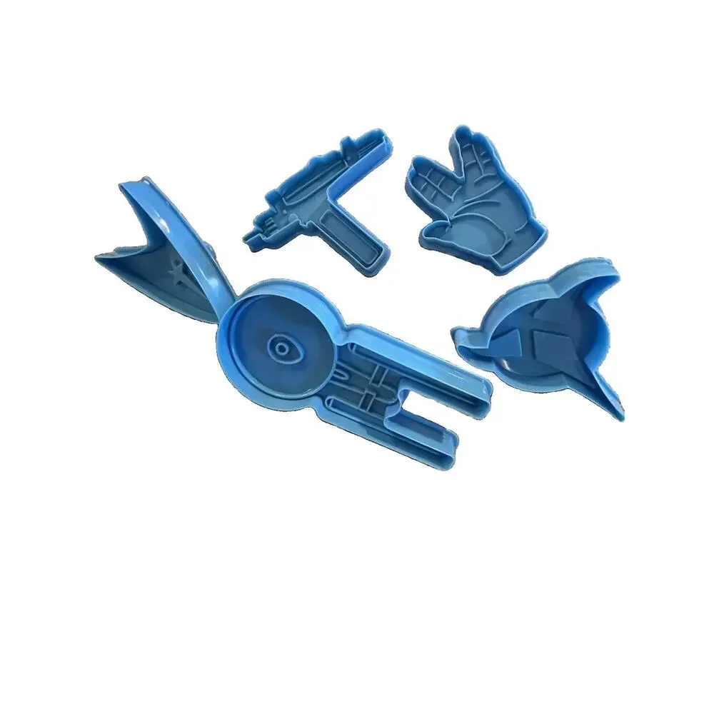 Star Trek Original Series Cookie Cutters Set ThinkGeek Phaser Enterprise - Used